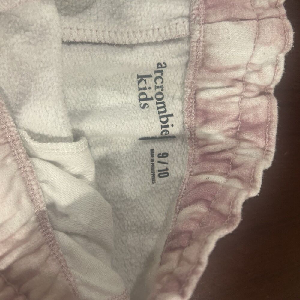Abercrombie Kids Pants Lot 2 Girls 9/10 Elastic High Waist Jeans Tye Die Sweats - Picture 6 of 8